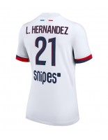 Paris Saint-Germain Lucas Hernandez #21 Vieraspaita Naisten 2025-26 Lyhythihainen